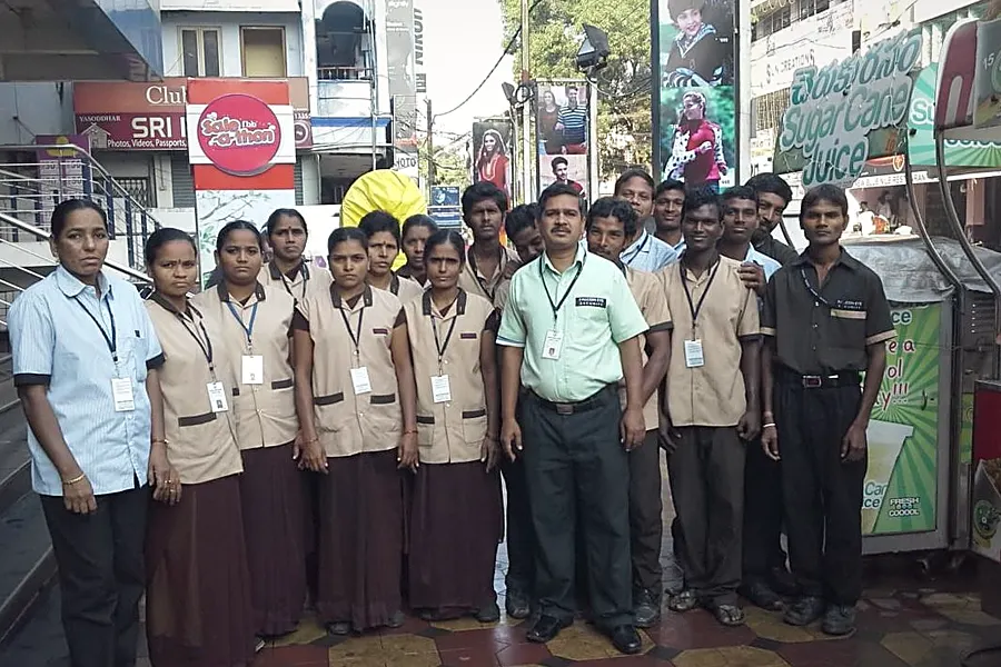 Falcon Eye Housekeeping Services personnel on duty