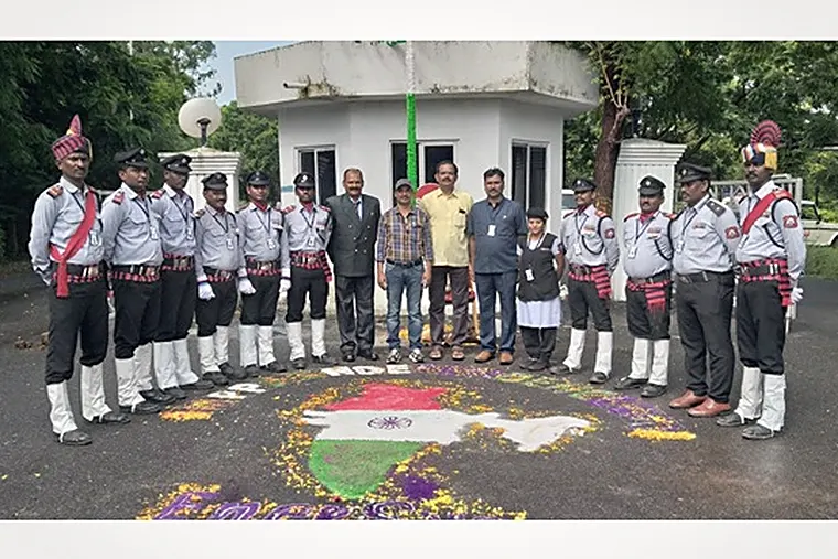 Falcon Eye security personnel on duty