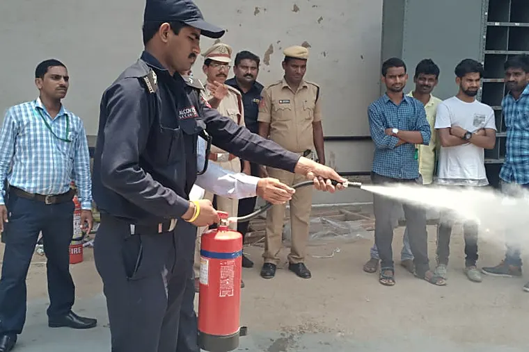 Falcon Eye fire and safety drill